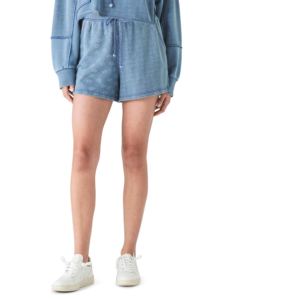 Lucky Brand High Rise Slouchy Short - Indigo Multi - Picture 1 of 3